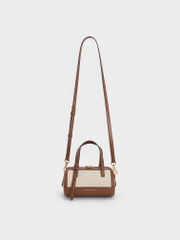 NEWEnola Canvas Two-Tone Bowling Bag