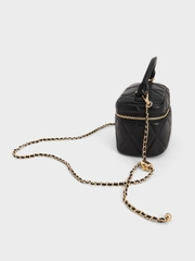 Arwen Quilted Top Handle Vanity Bag