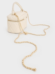 Arwen Quilted Top Handle Vanity Bag