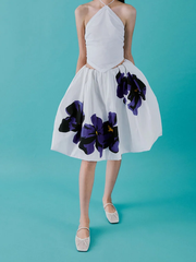 Mesh Bow Square-Toe Ballet Mules