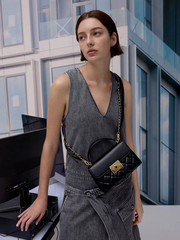 Alva Quilted Top Handle Bag