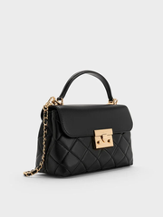 Alva Quilted Top Handle Bag