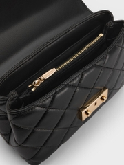 Alva Quilted Top Handle Bag