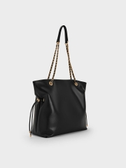 Arya Braided-Strap Double-Handle Tote Bag