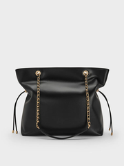 Arya Braided-Strap Double-Handle Tote Bag