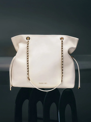 Arya Braided-Strap Double-Handle Tote Bag