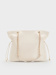 Arya Braided-Strap Double-Handle Tote Bag