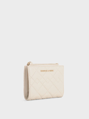 Duo Metallic Quilted Short Wallet