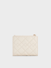Duo Metallic Quilted Short Wallet