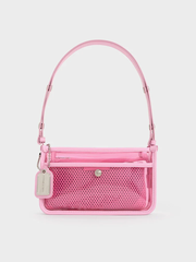 Norah See-Through Mesh Shoulder Bag
