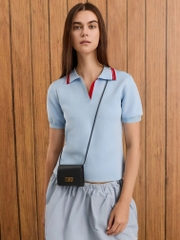 Edna Turn-Lock Knotted-Strap Wallet