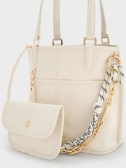 Addison Knotted-Rope Reversible Tote Bag