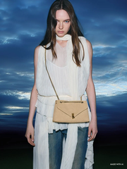 Lilibet Recycled Suede Chain-Strap Bag