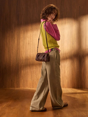 Philomena Panelled Chain-Handle Bowling Bag