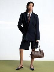 Noane Elongated-Handle Shoulder Bag