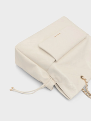 Duo Quilted Braided-Strap Drawstring Two-Way Backpack