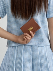 Edna Turn-Lock Knotted-Strap Wallet