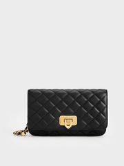 Cressida Quilted Push-Lock Clutch