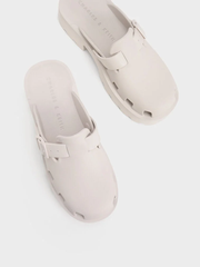 Mae Buckled Platform Mules