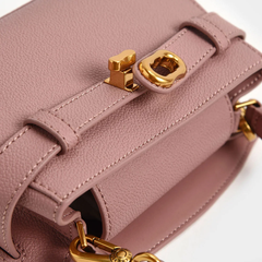 Aubrielle Metallic Buckle HandBag