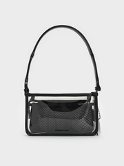 Norah See-Through Mesh Shoulder Bag