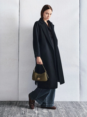 Mila Recycled Suede Shoulder Bag