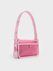 Norah See-Through Mesh Shoulder Bag