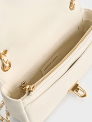 Arwen Diamond-Quilt Quilted Shoulder Bag