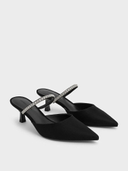 Ambrosia Pointed Toe High Heel Mules
