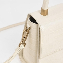 CNK Croc-Effect Structured Sculptural Bag