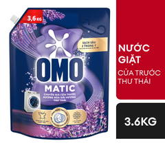 Nước Giặt OMO Matic Cửa Trước Ngăn Mùi Ẩm Mốc Hoa Anh Thảo Túi 3.6kg