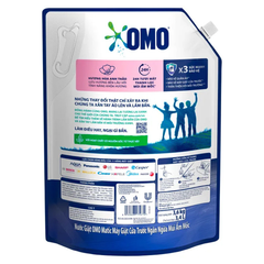 Nước Giặt OMO Matic Cửa Trước Ngăn Mùi Ẩm Mốc Hoa Anh Thảo Túi 3.6kg