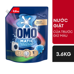 Nước giặt OMO Matic Cửa Trước Chuyên Gia Giữ Màu Túi 3.6kg
