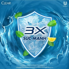 Clear Dầu Gội Mát Lạnh Bạc Hà Chai - 880G