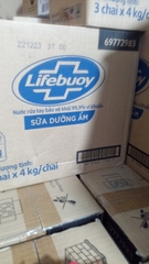 Lifebuoy Nước Rửa Tay Chuyên Dụng Vitamin+ Sữa Dưỡng Ẩm Xanh Can 4kg.