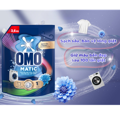 Nước giặt OMO Matic Cửa Trước Chuyên Gia Giữ Màu Túi 3.6kg