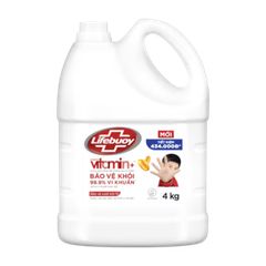 Lifebuoy Nước Rửa Tay Chuyên Dụng Vitamin+ Bảo Vệ Vượt Trội Can-4KG