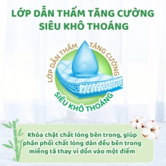 Tã/bỉm quần Molfix Thiên nhiên Ultra M (6kg - 11kg) - Gói 76+8 miếng