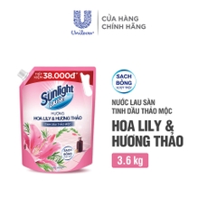 Sunlight Nước Lau Sàn Tinh Dầu Thảo Mộc - Túi 3.6 Kg