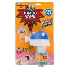 Máy xông đuổi muỗi và lọ tinh dầu Jumbo Vape - công nghệ Nhật Bản