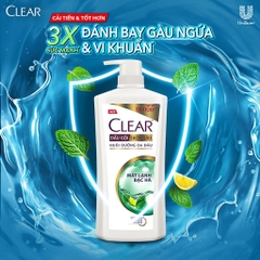 Clear Dầu Gội Mát Lạnh Bạc Hà Chai - 880G