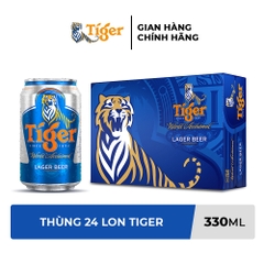 Thùng 24 lon bia Tiger 330ml/lon (HỎA TỐC 24 quận)