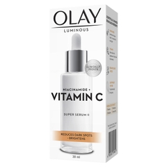 Olay Luminous Kem Dưỡng Da Super Serum Niacinamide, Niacinamide+Vitamin C 30g/50g