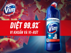Nước Tẩy Bồn Cầu Vim Diệt Khuẩn 900ml