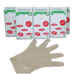 Hộp Bao tay xốp tiện dụng THP trong suốt an toàn vệ sinh thực phẩm -Hộp 100 cái