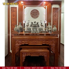 Bàn Thờ Đứng Gỗ Hương Cao Cấp 127x61 GV-TD008