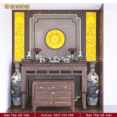 Bàn Thờ Đứng Gỗ Óc Chó Đẹp 153x67 GV-TD010