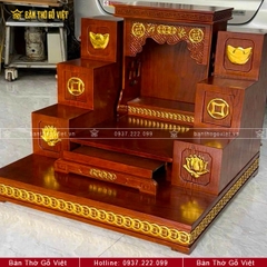 Bàn Thờ Thần Tài Ông Địa Dát Vàng  GV-TT402