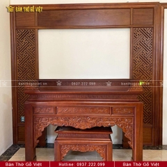 Án Gian Gỗ Hương Đá Đẹp 153x69x127 GV-TD022
