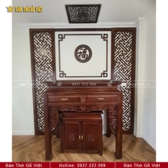 Bàn Thờ Chung Cư Gỗ Sồi Đơn Giản 127x69x127 GV-TD030